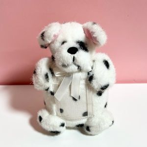 Vintage Y2K 2000s 90s plush puppy dog picture frame